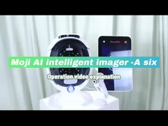 Salone di bellezza Macchina per il test della pelle del viso completo con supporto multilingue per luce UV / RGB / PL